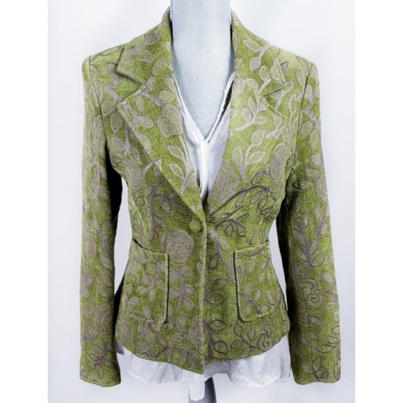 Taunt Rose Brocade Boho Style Blazer S - Picture 5 of 7